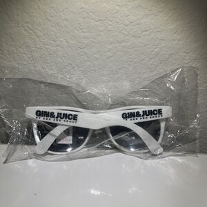 Gin & Juice Sunglasses By Dre and Snoop Promo White Shades New In Package
